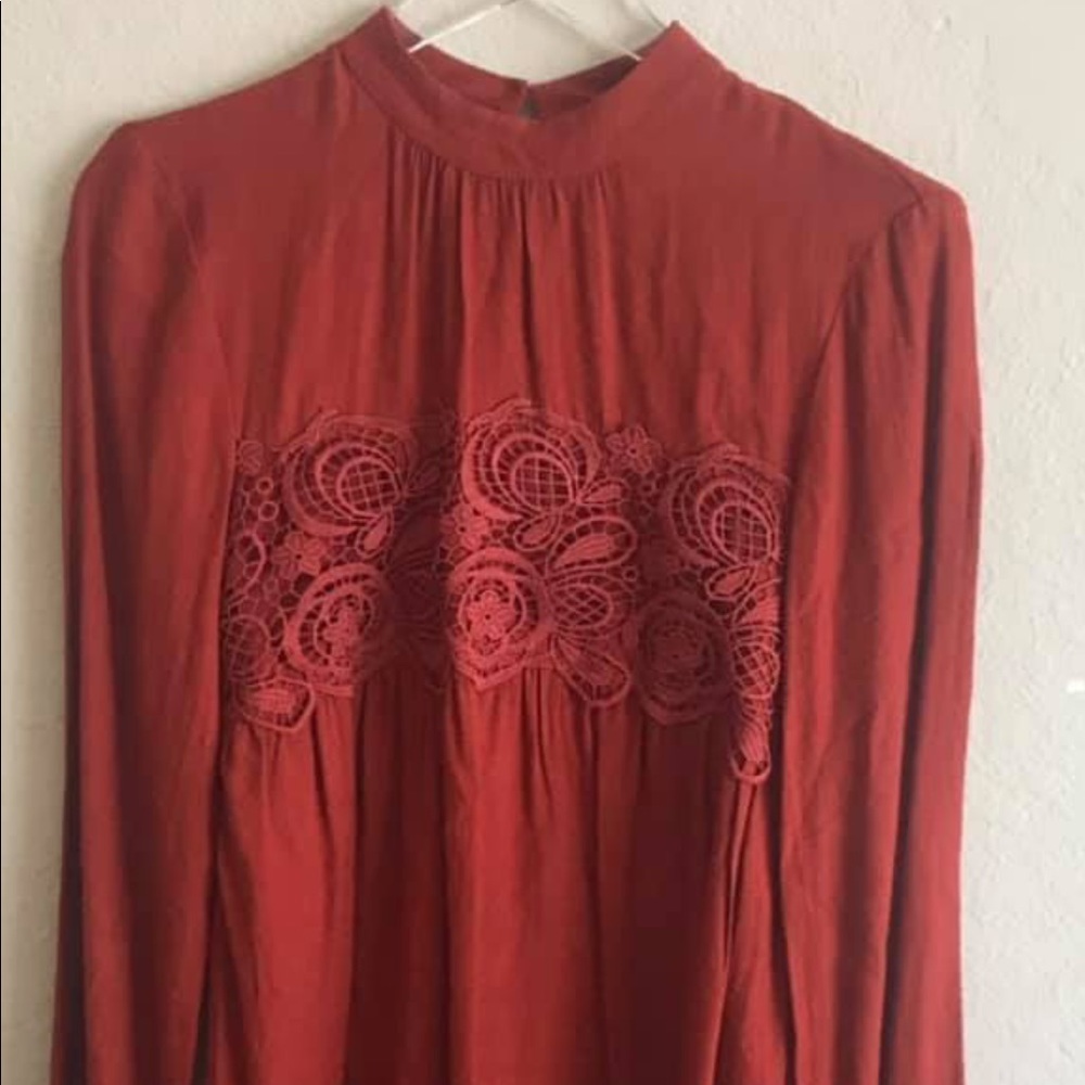 Burnt orange dress perfect for fall